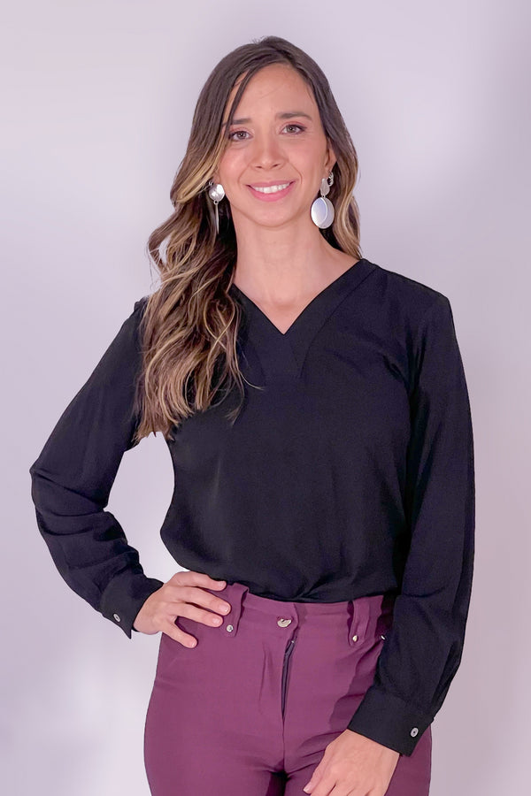 Blusa manga larga