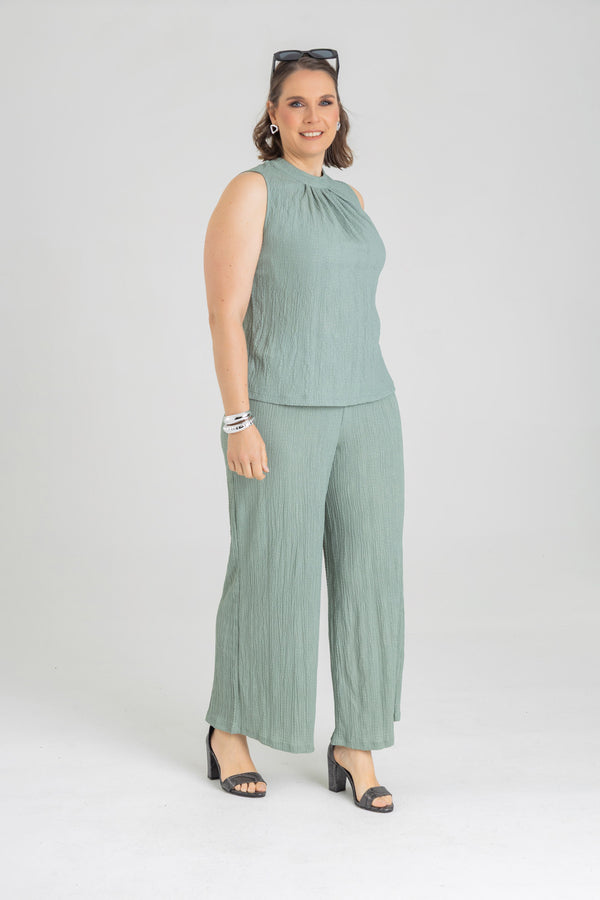 Pantalón fluido con elástico