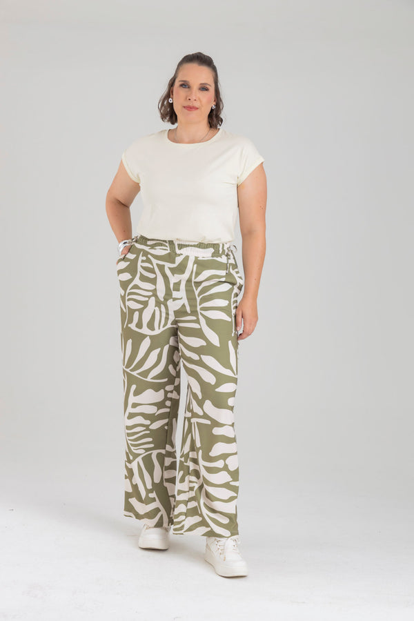 Pantalón pretina resortada