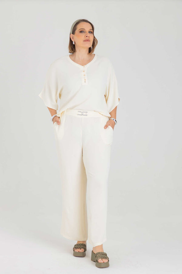 Pantalón silueta amplia