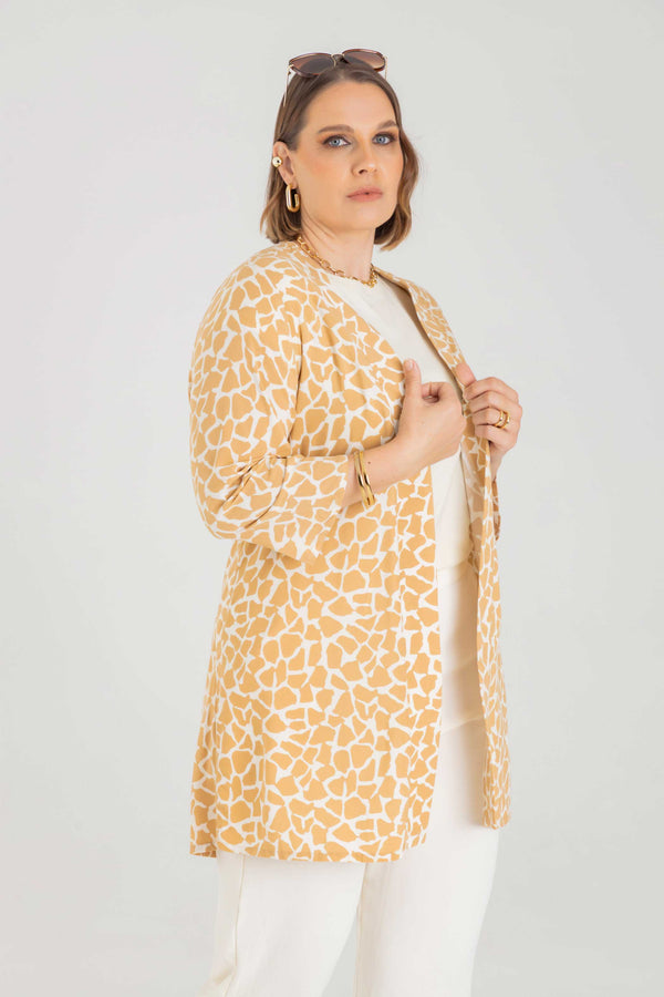Cardigan con detalle en manga