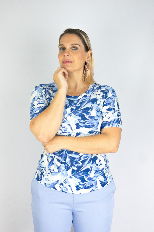 Blusa cuello redondo