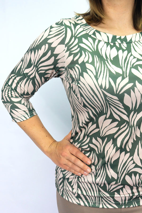 Blusa cuello redondo