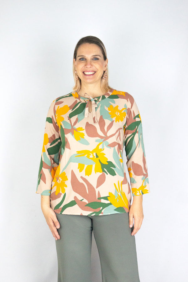 Blusón estampado