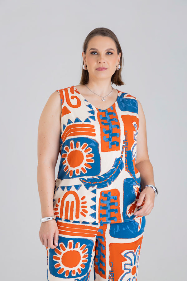 Blusa sisa escote V