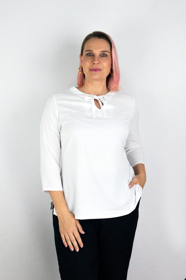 Blusón cuello redondo