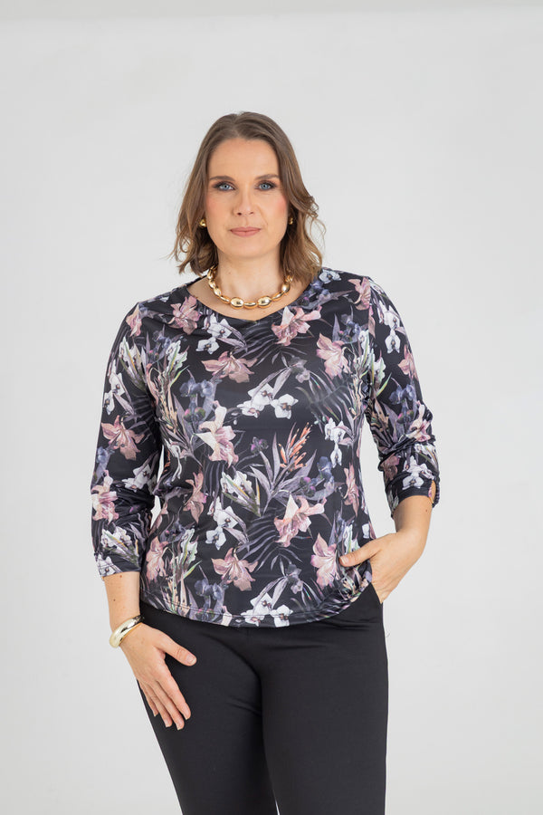 Blusa escote en V