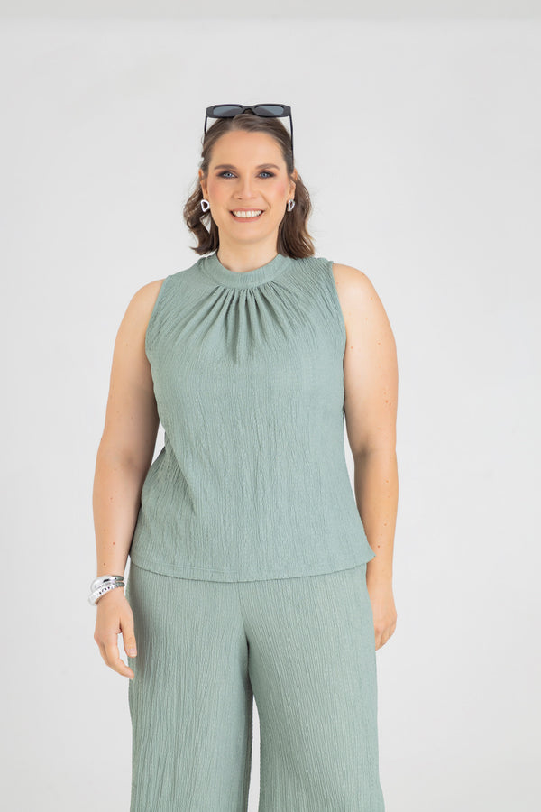 Blusa cuello alto