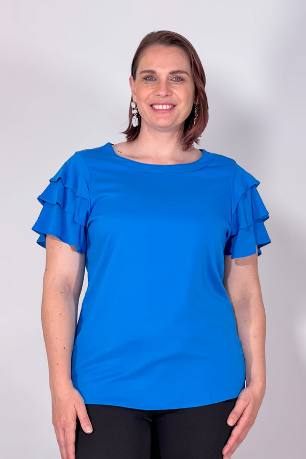 Blusa con mangas cortas