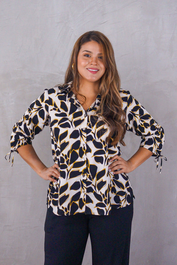 Blusa camisera manga 3/4