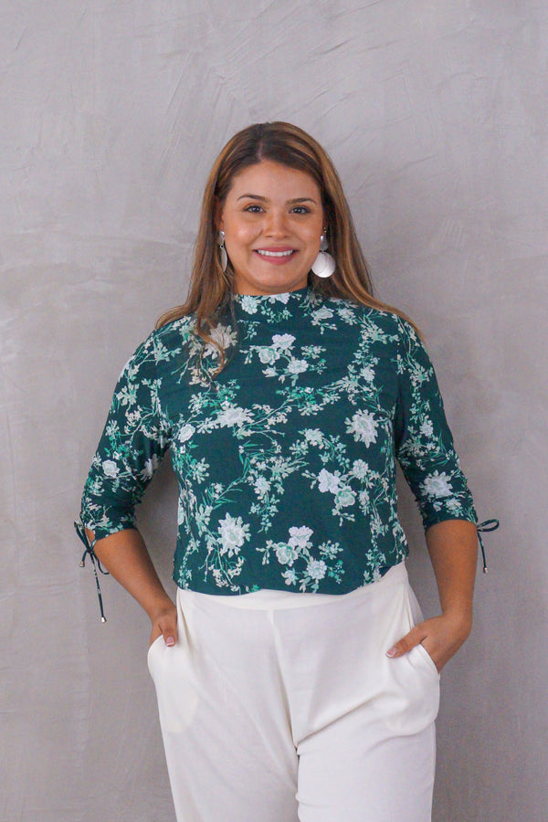 Blusa cuello alto