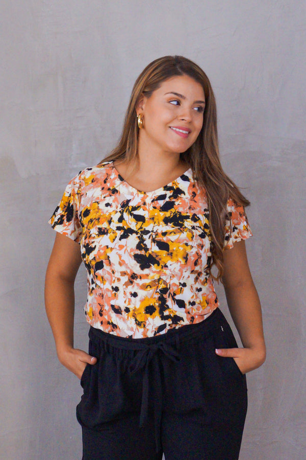 Blusa cuello V