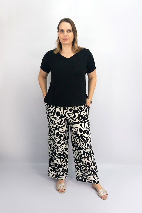 Blusa escote en V