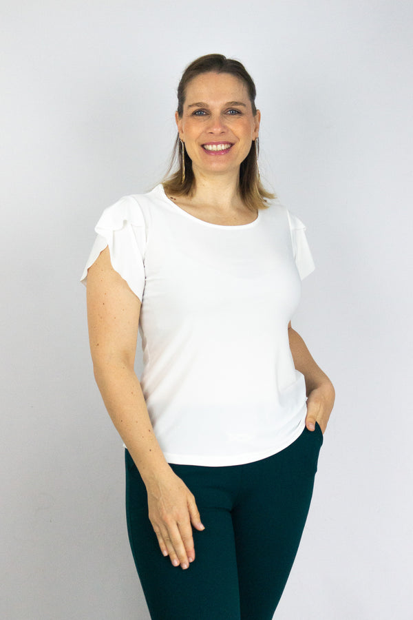 Blusa manga tulipan