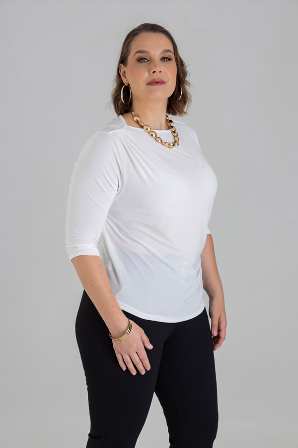 Blusa escote redondo
