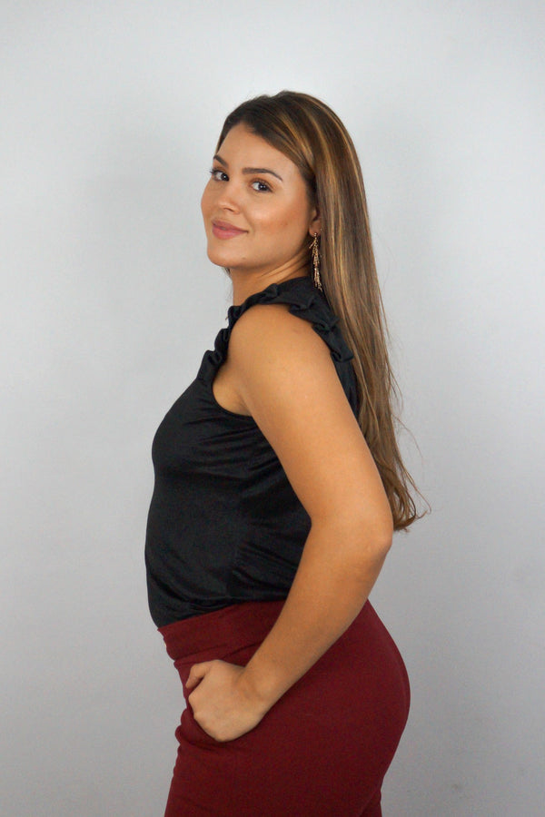 Blusa cuello redondo