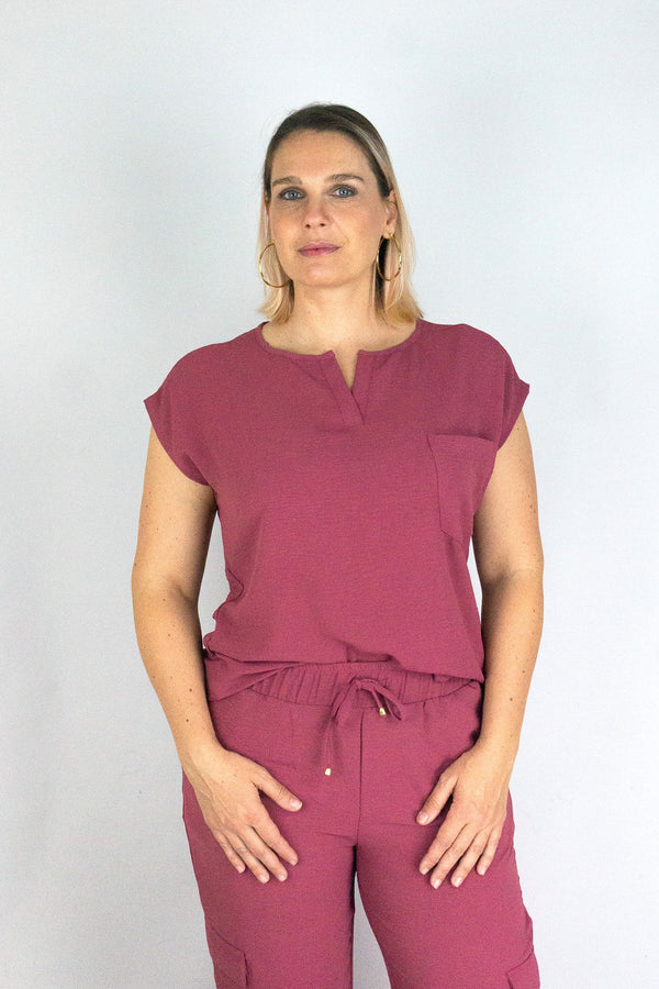 Blusa manga incorporada