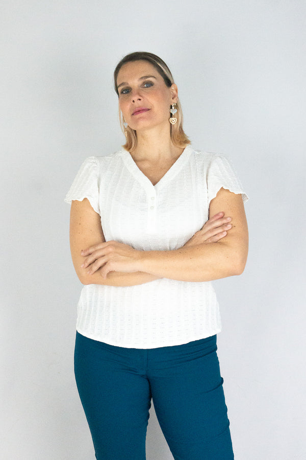 Blusa escote V