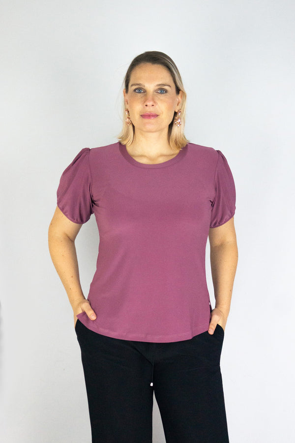 Blusa escote redondo