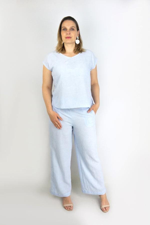 Blusa escote en V