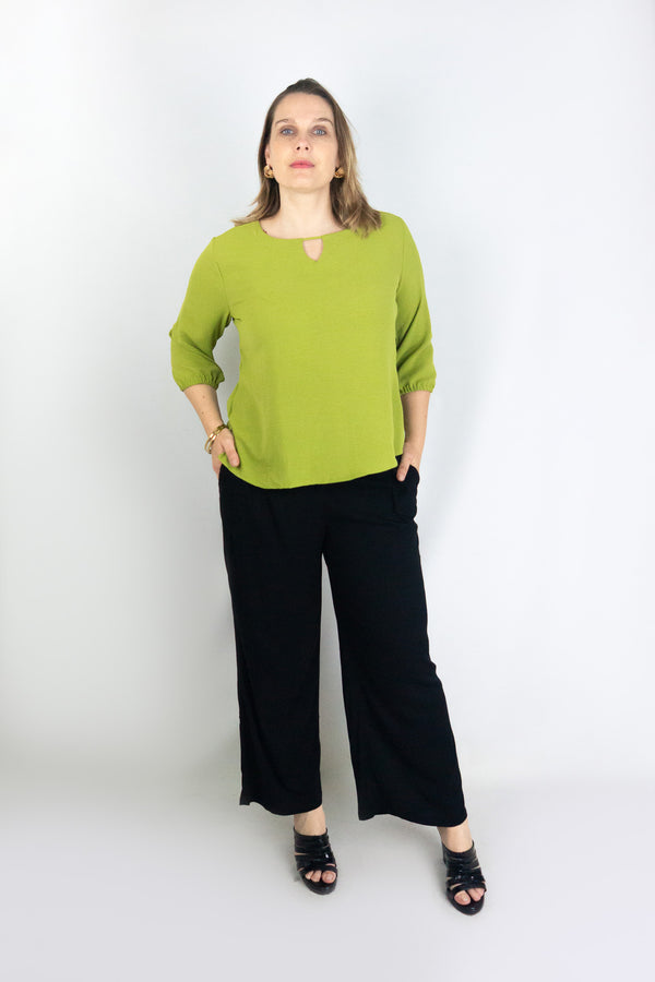 Blusa escote redondo