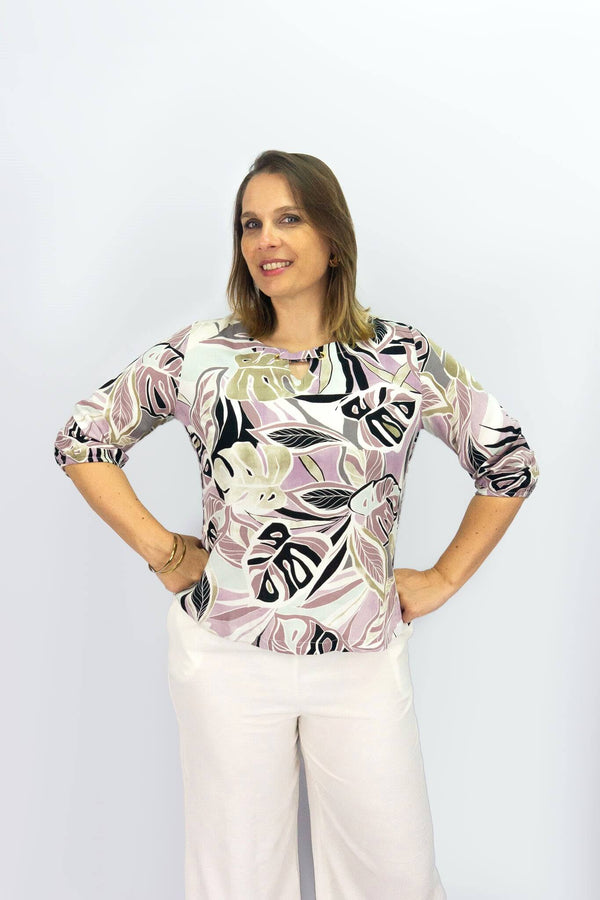 Blusa cuello redondo
