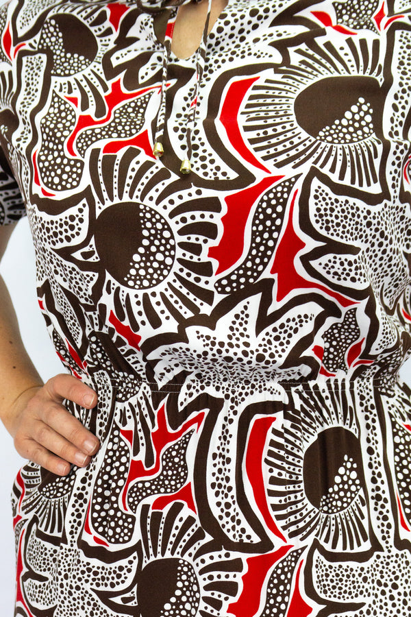 Vestido cuello redondo