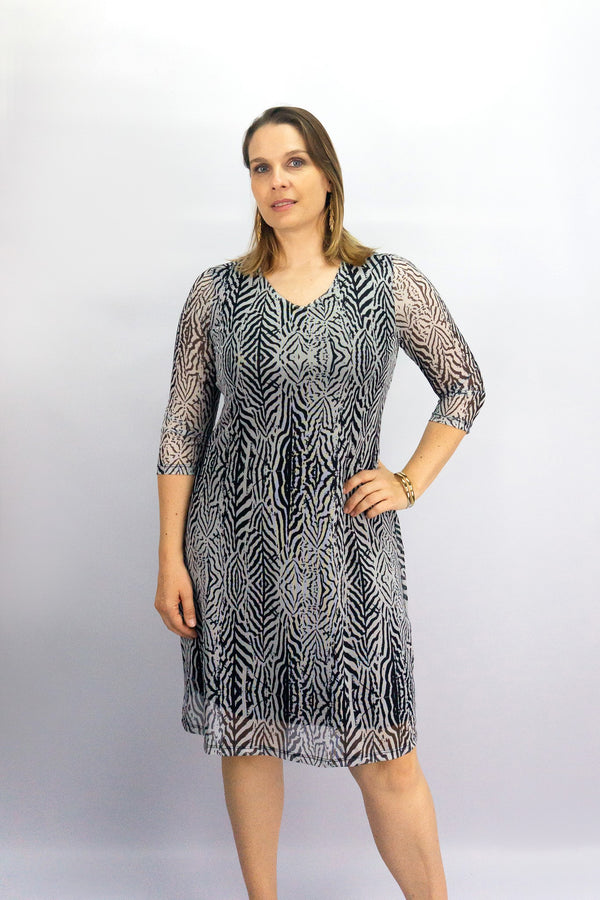 Vestido escote en V