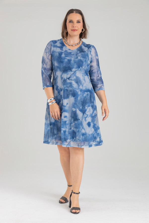 Vestido corto escote V