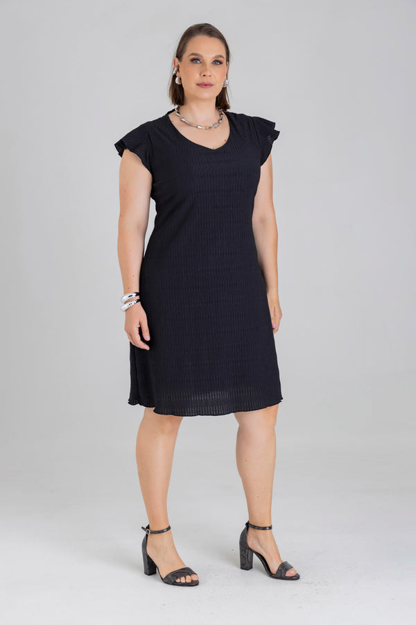 Vestido corto escote V