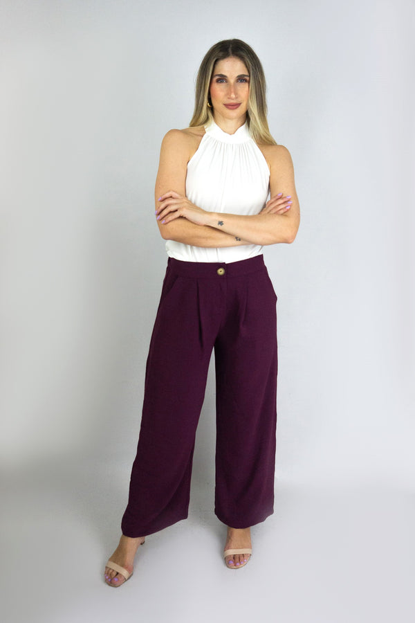Blusa escote halter
