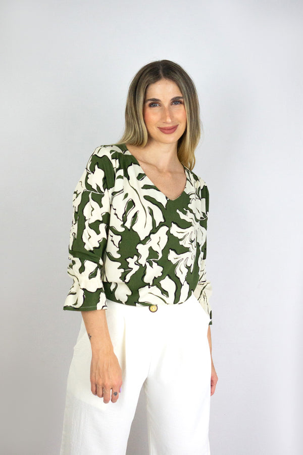 Blusa cuello V