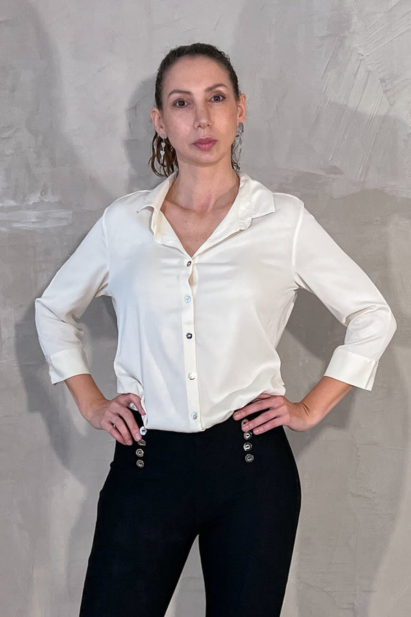 Blusa camisera manga larga