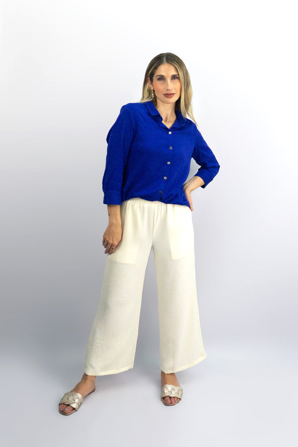 Blusa camisera 3/4