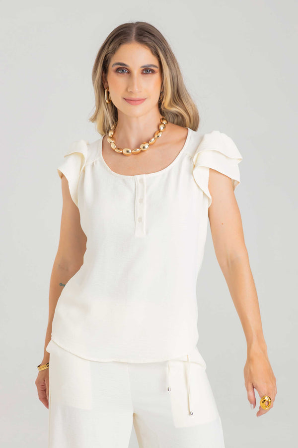 Blusa mangas en bolero