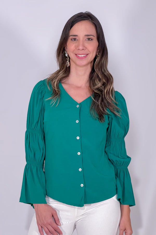 Blusa cuello V