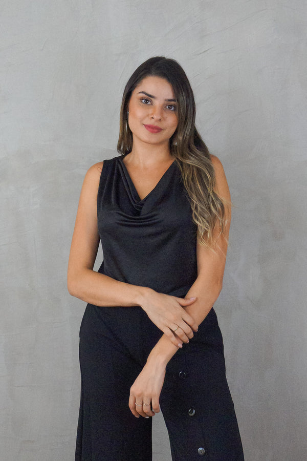 Blusa satinada