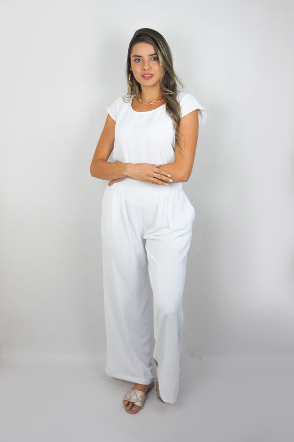 Blusa cuello redondo