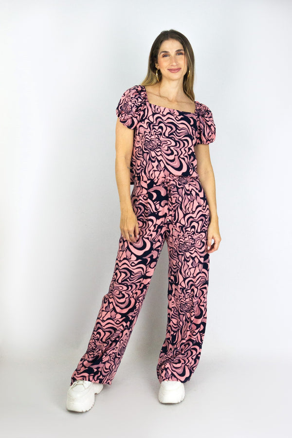 Blusa escote recto