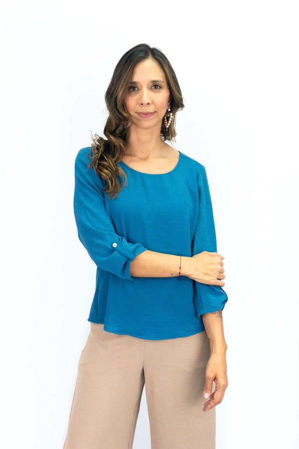Blusa escote redondo