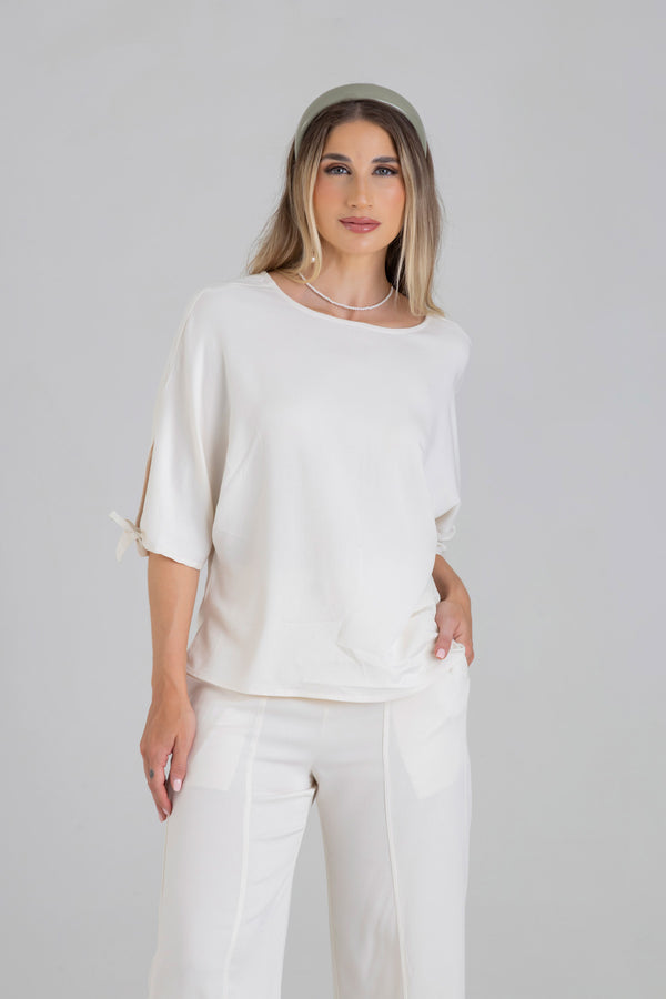 Blusa escote redondo