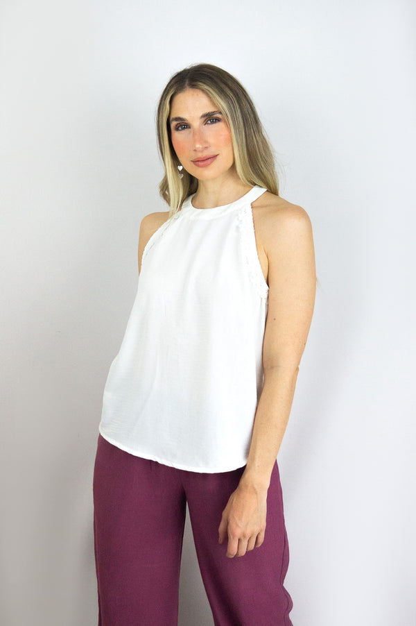 Blusa cuello halter