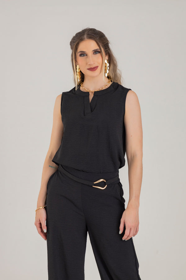 Blusa con perilla