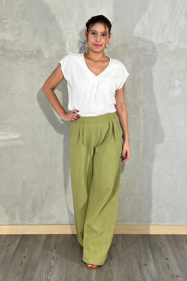 Pantalón silueta amplia