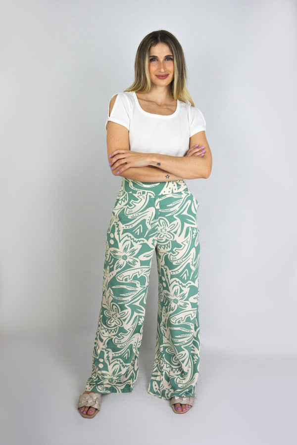 Pantalón pretina asimétrica