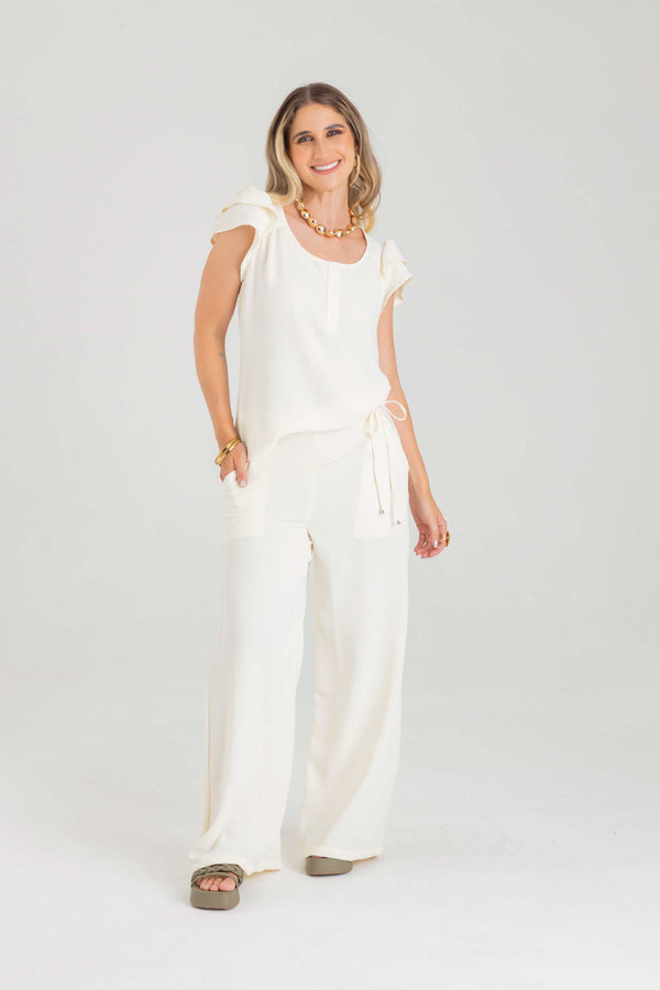 Pantalón silueta amplia
