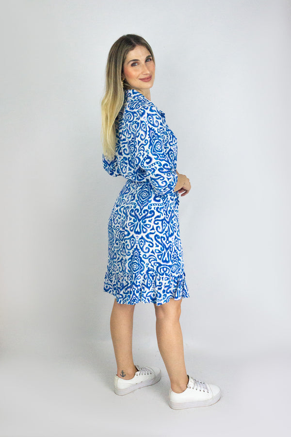Vestido corto camisero