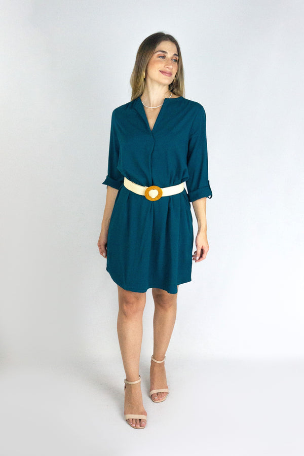 Vestido corto 3/4