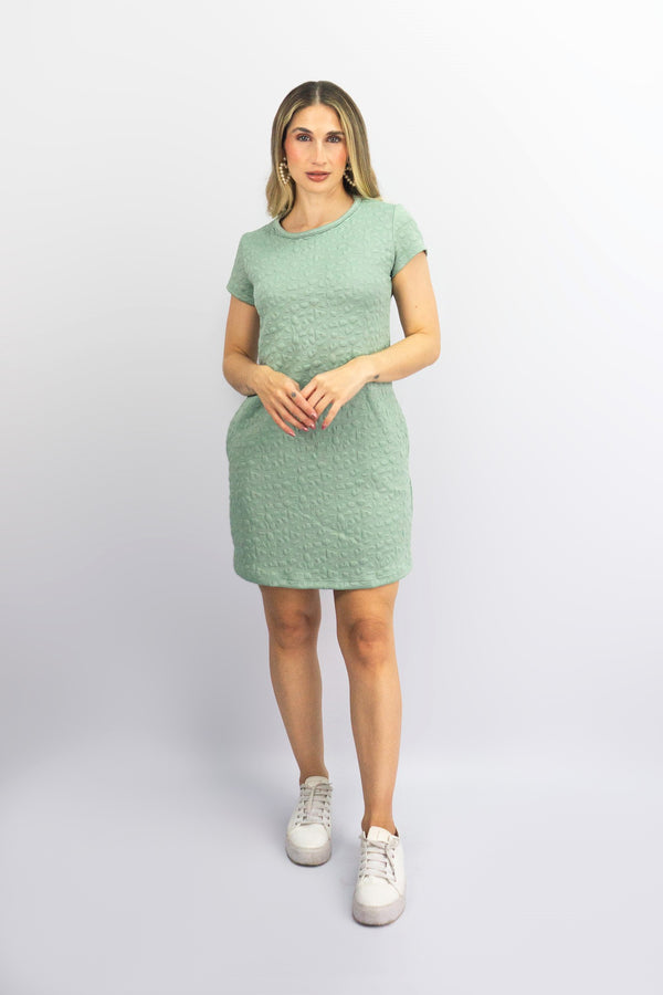 Vestido corto tipo talego