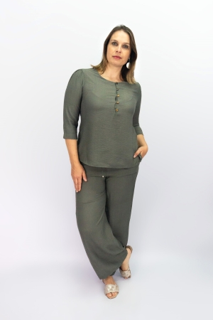 Pantalón con pretina resortada